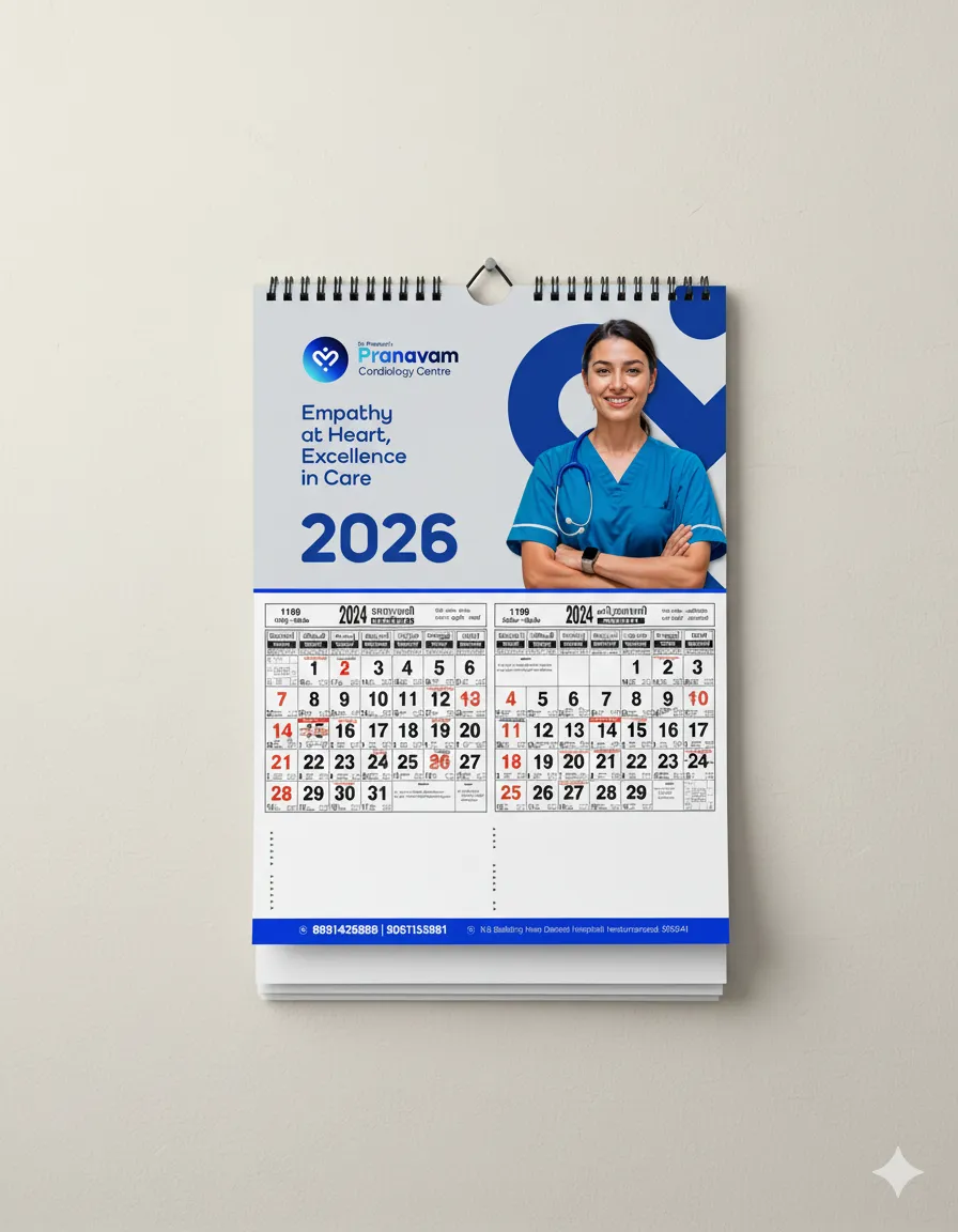 Pranavam Cardiology 2026 Calendar