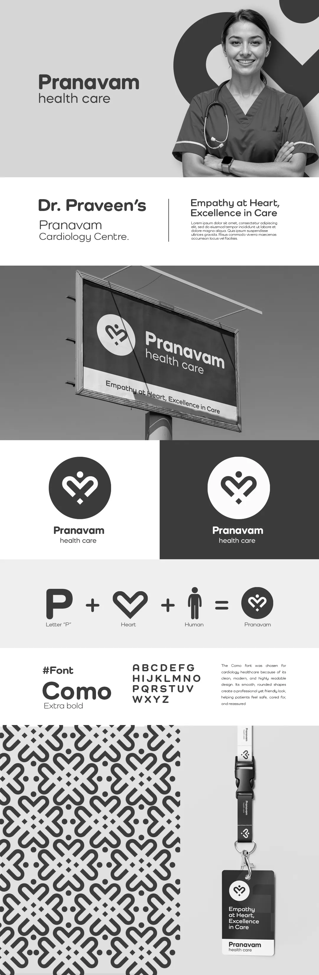 Pranavam Cardiology Brand Identity